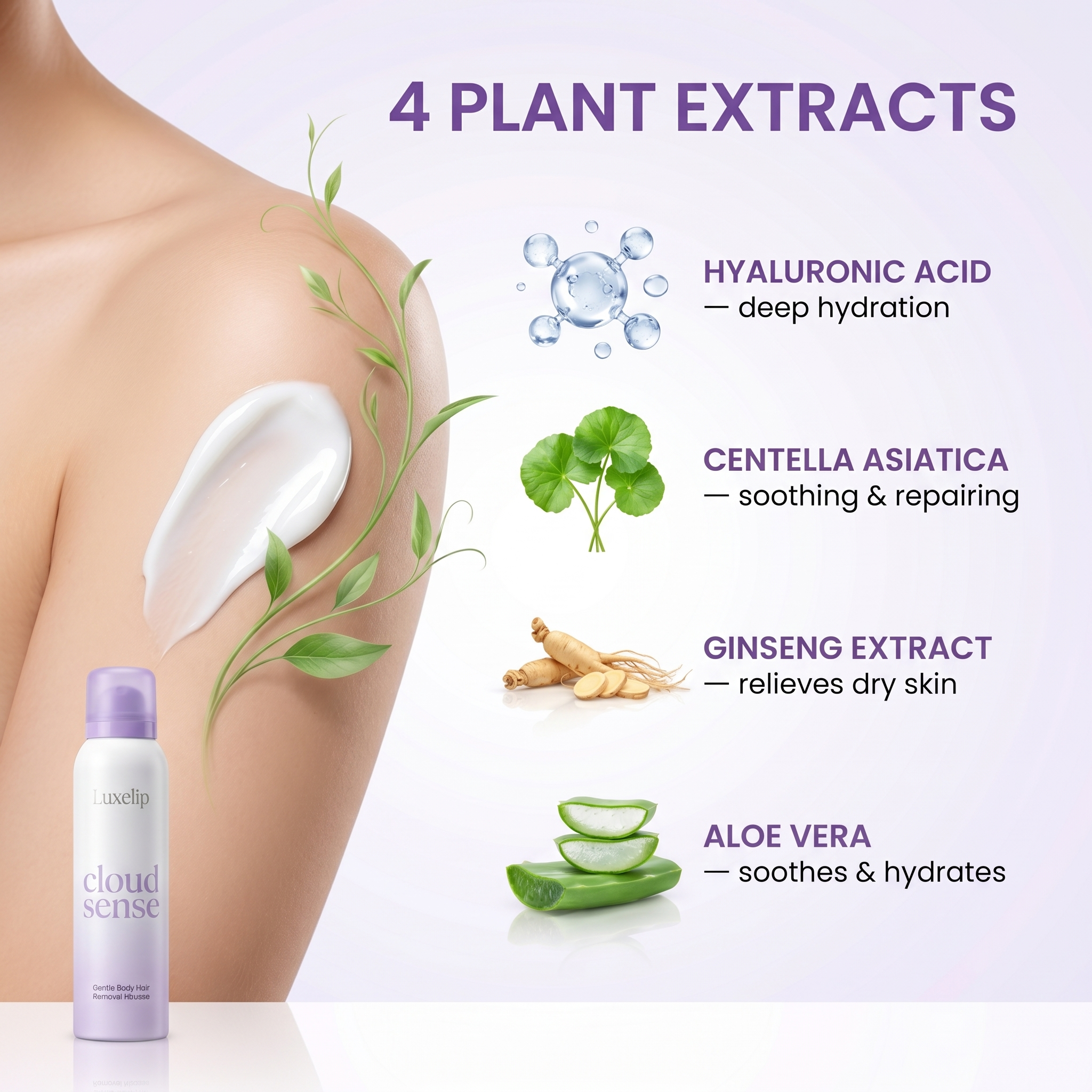 Painless Hair Removal — Cream + Mousse Set